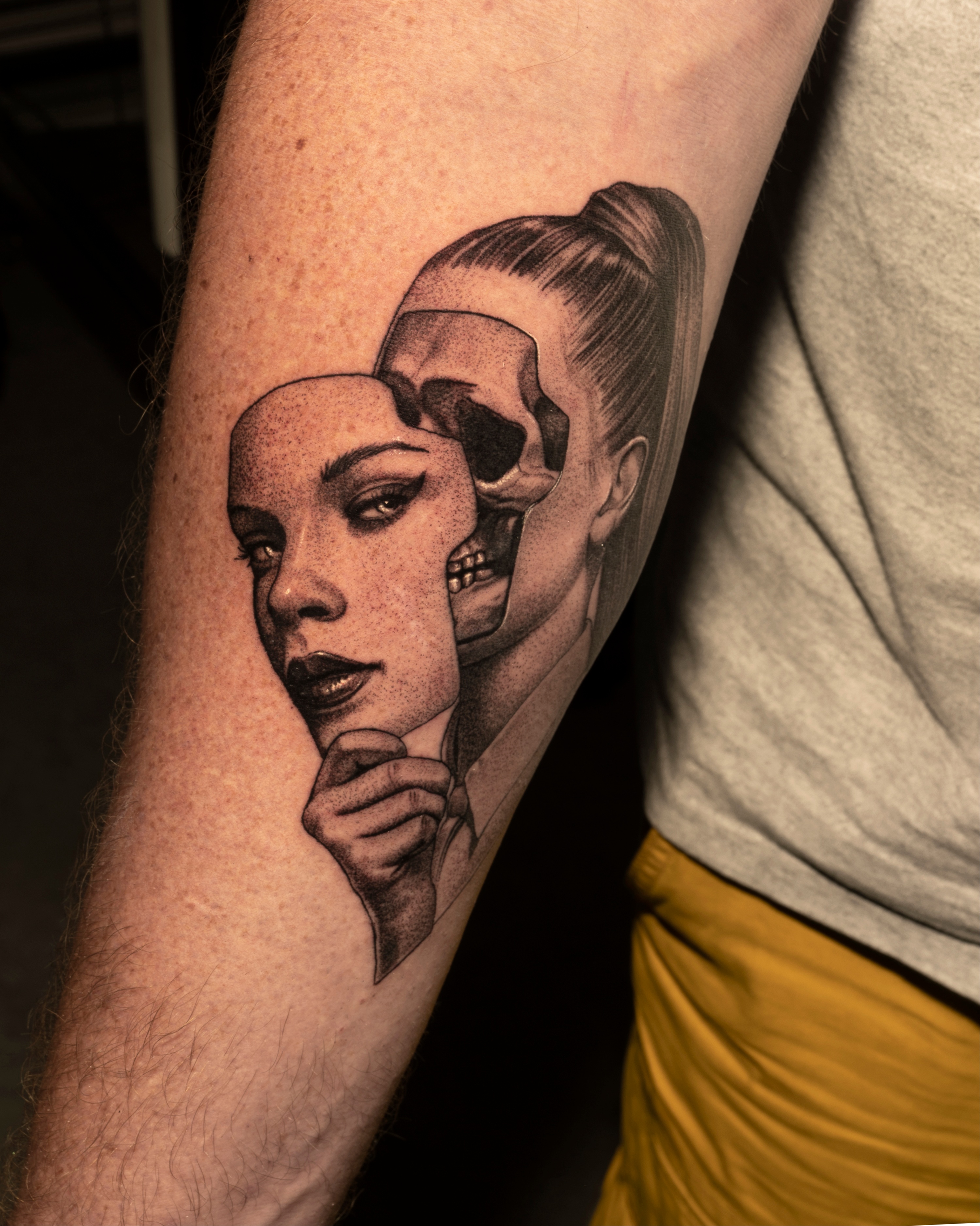 Tato realism berskala besar — studio Samadhi Uluwatu Bali
