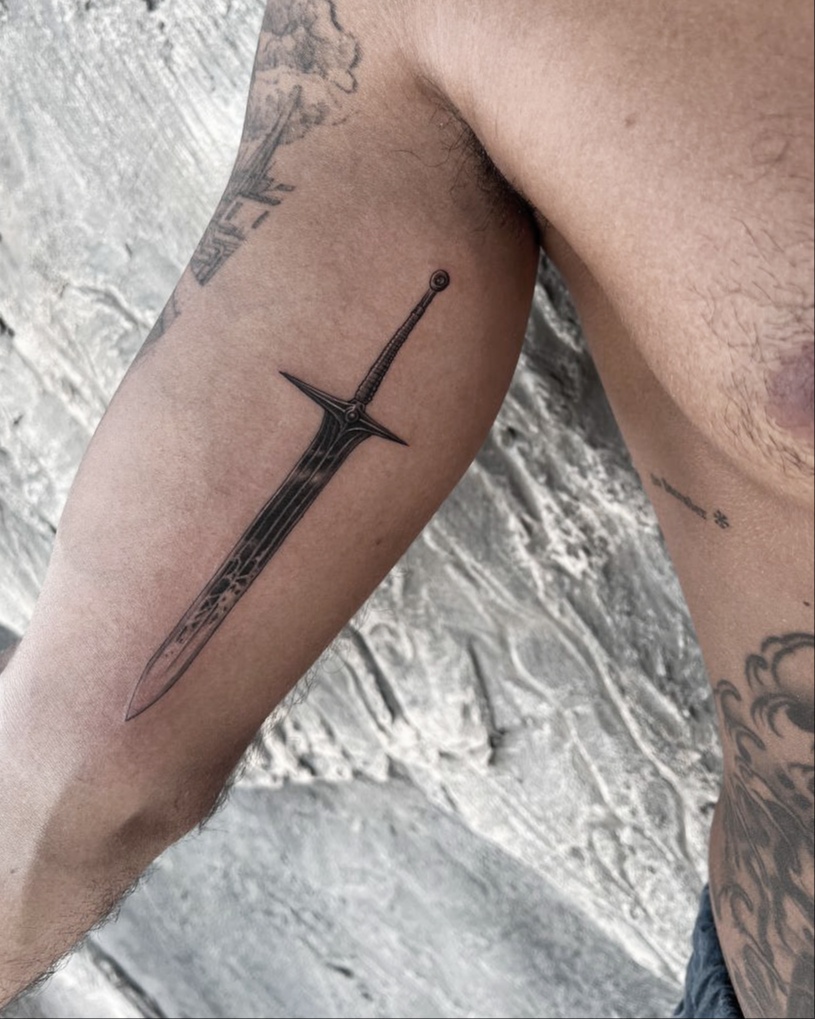Fine line tattoo — single needle, Samadhi Uluwatu Bali