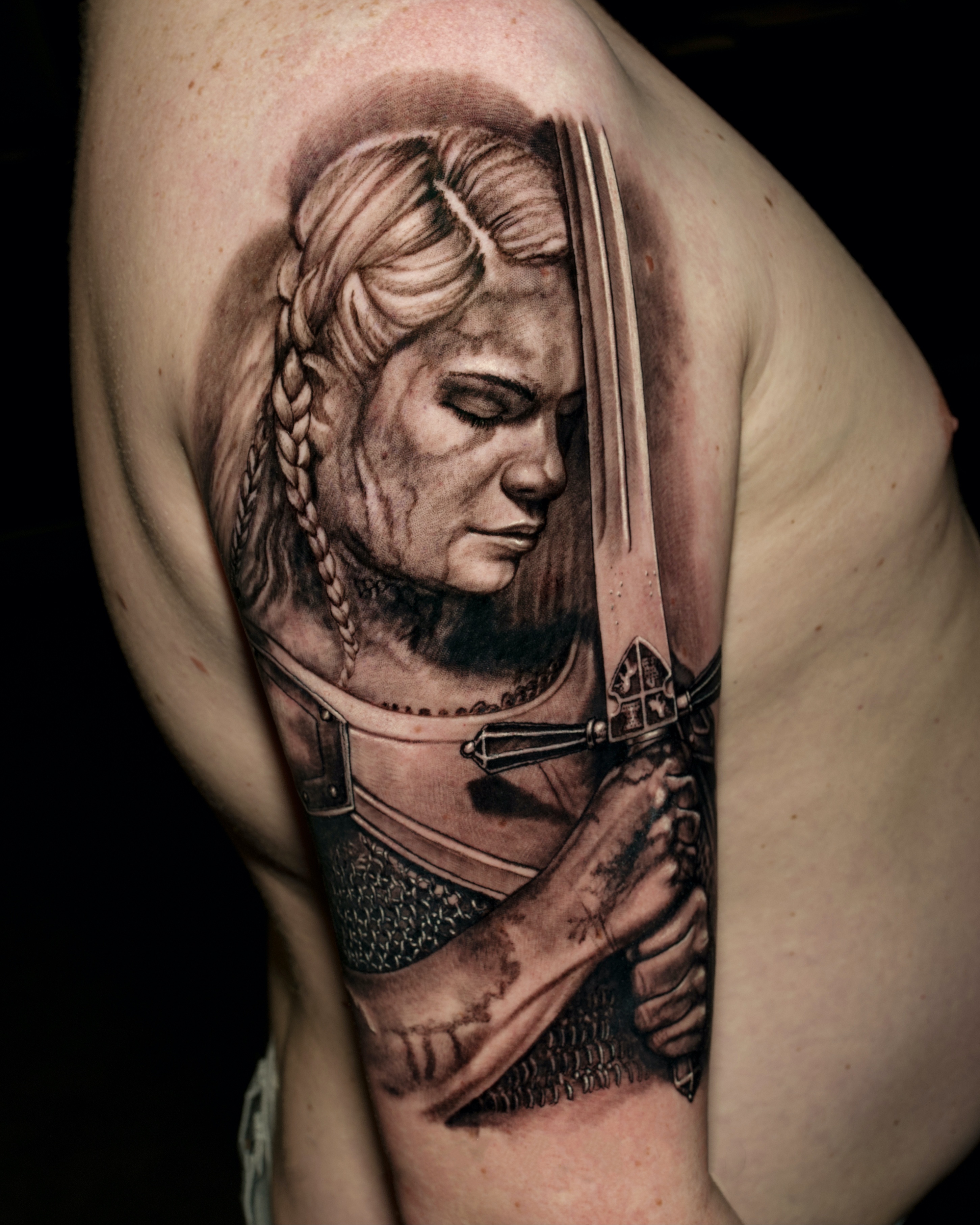 Tato realism berskala besar — studio Samadhi Uluwatu Bali